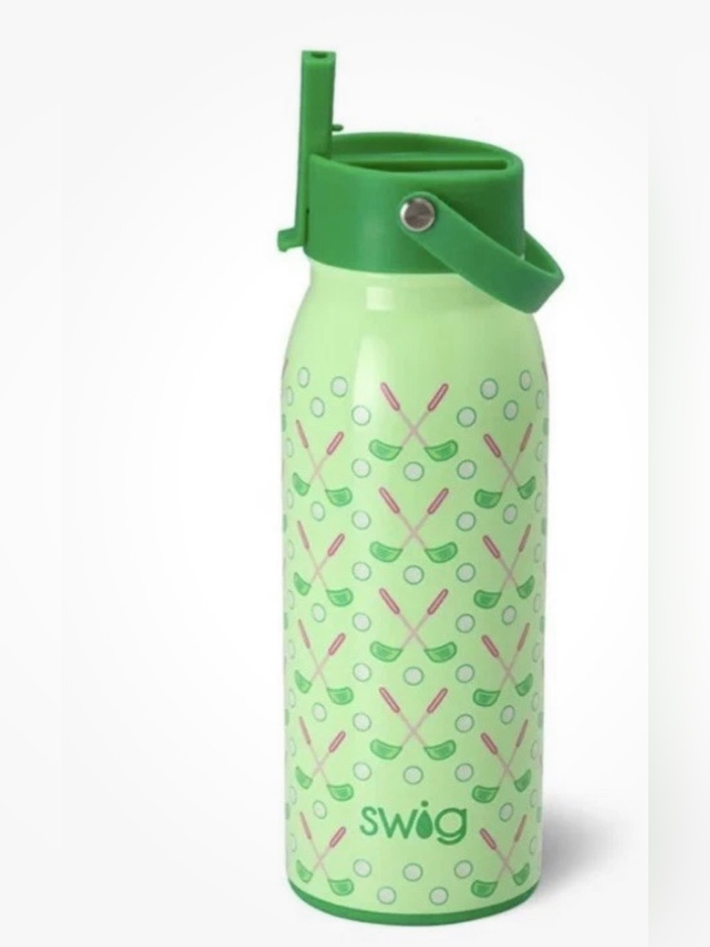 Golf Tee Time SWig Life~36oz Insulated Stainless Steel Flip & Sip 💧Bottle~NWT